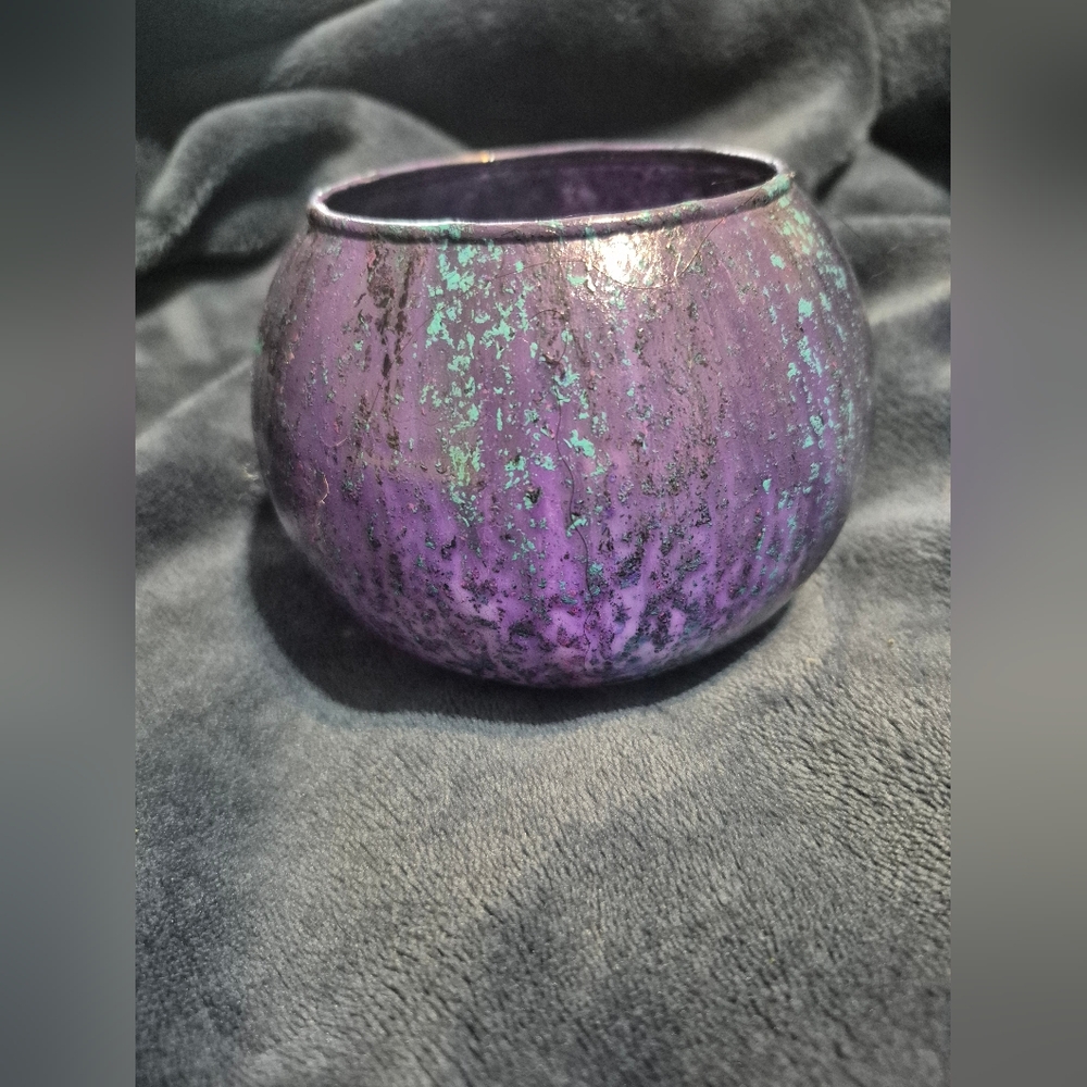 Purple and Teal Decorative Bowl